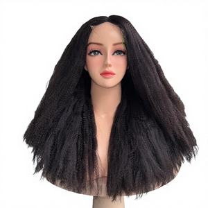 Peluca con Cierre de Encaje de Alta Calidad, Cabello Súper Doble, Textura Yaki Lisa, Color Natural, Pelucas de Cabello Humano Vietnamita - Product Image 1