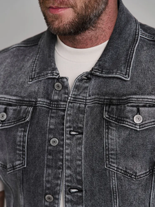 <b>Mens</b> Classic <b>Denim</b> <b>Vest</b> Sleeveless Jacket Casual Vintage Button Up Waistcoat <b>For</b> Daily Streetwear Motorbike Riding <b>Denim</b> <b>Vests</b> - Product Image 6