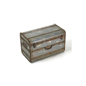 Historic Inspired Metal <b>Storage</b> Trunk Perfect For Collectibles Travel Memories And Home Essentials <b>Storage</b> <b>Bin</b> From India - Product Image 4
