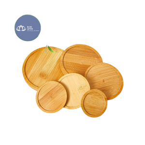Posavasos de Madera Ecológico y Sostenible de Alta Calidad, Personalizable, Protección para Bebidas en Restaurantes y Hoteles, Color Azul - Product Image 2