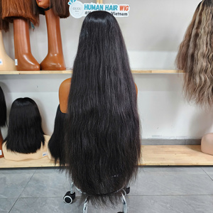 Peluca Larga de Cabello Humano Remy Vietnamita con Ondas Sueltas, Color Natural, Transparente 5x5, para Lace Front, Precio Económico, ¡Gran Venta! - Product Image 1
