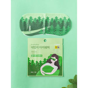 Daiso Korea Beauty Line Hinoki Forest Scent Daily Eye Warmer Base de vapor Masajeador de ojos - Product Image 1