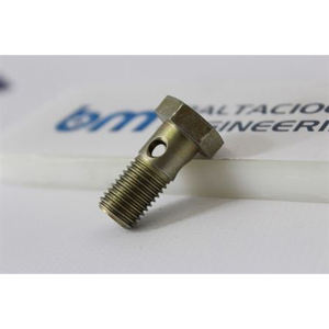 Conector de transferencia de fluidos de alta presión tipo banjo para piezas de autobús, duradero, a prueba de fugas, para frenos hidráulicos, herrajes industriales - Product Image 5