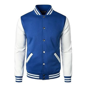 Chaqueta Varsity Personalizada OEM Desmontable, Chaqueta de Béisbol de Forro Polar para Hombre, Ajustada, de Poliéster, para Invierno, al por Mayor - Product Image 2