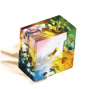 Cubo de Metal CMYcube de 1.6 Pulgadas (40 mm), Prisma para Mesa, Decoración para el Hogar y la Oficina, Juguetes de Aprendizaje Científico, Regalos Educativos - Product Image 3