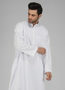 <b>Men</b> Juba Long Sleeve Muslim Islamic Robe Traditional Clothing Comfortable Modest Loose Fit Breathable Material - Product Image 5