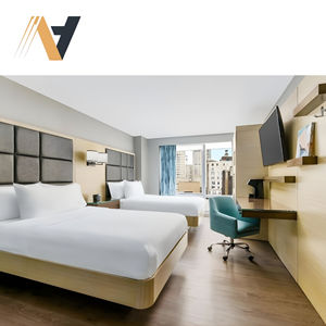 ชุดเฟอร์นิเจอร์ห้องนอนโรงแรมสไตล์อเมริกันสมัยใหม่สำหรับโครงการฮิลตัน การ์เด้น อินน์ พร้อมผู้ผลิต OEM โดยตรง - Product Image 1