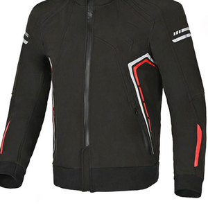 New Adults Motocross <b>Back</b> <b>Protector</b> Motorbike Jacket, Breathable Cordura Motorcycle Jacket with Stand Collar, Double Pockets - Product Image 4