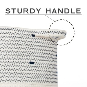 Elegant Three Tone Macrame Basket For <b>Toys</b> And Laundry Use And Multi Purpose Home Storage Organizer Wholesale From India - Product Image 4