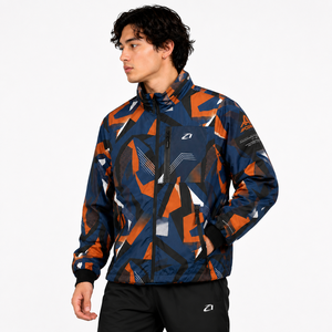 2026 Trendy Outdoor Custom Men Abstract Print Windbreaker Men's <b>Jackets</b> <b>Lightweight</b> Outdoor Zip Up Performance Outerwear OEM ODM - Product Image 6