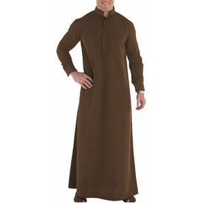Jubba Tradicional para Hombre, Manga Larga, Transpirable, Hecha a Medida, Secado Rápido, Cuello Redondo, Thobes Musulmanes, Venta al Por Mayor, OEM, ODM, Mejor Precio - Product Image 6