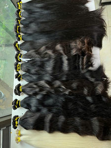 Prix de gros Extensions de cheveux vietnamiens de luxe, vierges, avec de la kératine, lisses, sans nœuds, super doublement étirées - Product Image 3