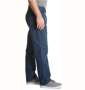 Pantalones Vaqueros Anchos de Mezclilla para Hombre, Personalizados, Color Azul Claro Lavado, Corte Holgado y Recto, Estilo Baggy - Product Image 3