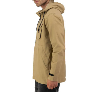 Custom Logo Canvas Windbreaker <b>Jacket</b> Turn-down Collar Customized High Quality <b>Men's</b> Winter Outdoor Wear Quick Dry Pattern - Product Image 3