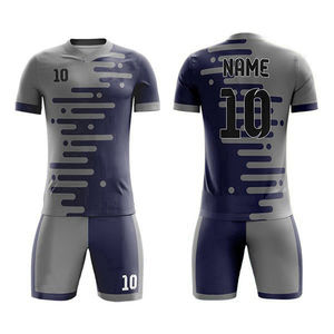 Ensemble complet de maillot de football personnalisé pour jeunes avec nouveaux shorts, tenue de football pour hommes avec service de découpe automatisé OEM, respirant - Product Image 6