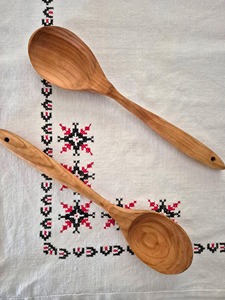 Cuchara de madera de alta calidad para cocinar, utensilio moderno, personalizable - Product Image 5