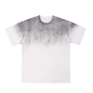 Vintage Style Oversized Acid <b>Wash</b> Streetwear Distressed T-shirts 100% Cotton Plus Size Men's t Shirts - Product Image 1