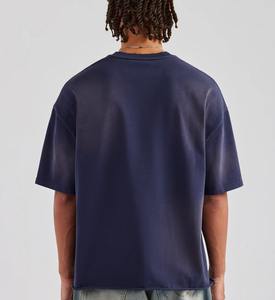 Camiseta OEM Personalizada con Hombros Caídos y Estampado 3D, Estilo Hip Hop Unisex, Impresión de Letras, Algodón Ligero, Jersey Orgánico, Camisetas para Hombre - Product Image 5