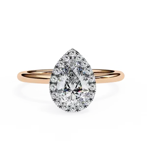 Bague unisexe raffinée en or massif avec accent de diamant radiant de laboratoire d'un carat, bijou de fiançailles raffiné, idéal comme cadeau - Product Image 5