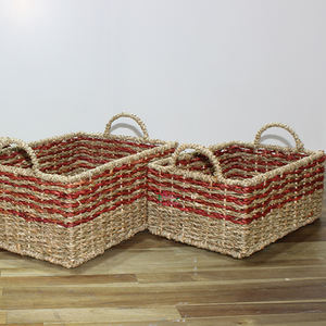 Artex Dong Thap Cestas de almacenamiento de algas marinas hechas a mano Contenedores de mimbre Cajas de regalo para el hogar y la cocina - Product Image 6