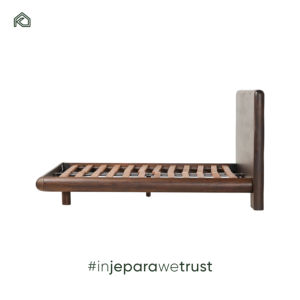 Lit en bois moderne de qualité professionnelle en acajou et cadre de lit king size pour mobilier de chambre d'hôtel de villégiature - Upin - Product Image 4