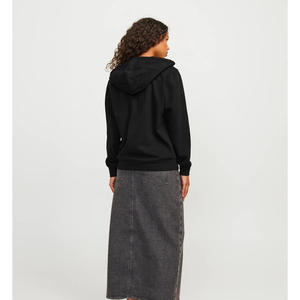 Sweat à capuche zippé pour femme, 100% coton, coupe ample et oversize, en molleton bouclette français de haute qualité, avec broderie personnalisée, vente en gros, streetwear, OEM - Product Image 2