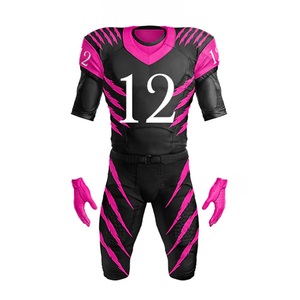 Conjunto de Uniforme de Fútbol Americano Personalizado para Adultos, Sublimación 3D, Camisetas Cortas de Sarga que Absorben la Humedad, Pantalones Acolchados con Número Impreso - Product Image 5