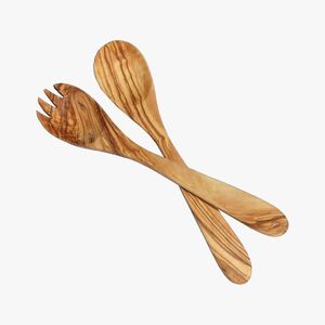 Juego de Servidores de Ensalada de Madera Natural para Comer y Cocinar, Ecológico, Apto para Lavavajillas, Diseño Duradero con Mango Largo, Utensilios de Cocina para Uso Diario - Product Image 5
