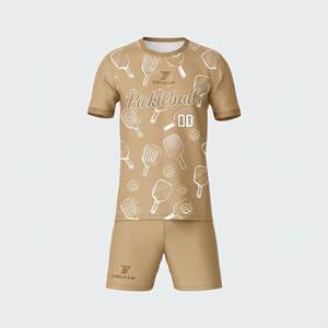 Uniformes de Pickleball Unisex Estilo 2026, Ligeros, de Secado Rápido, Corte Regular, 100% Poliéster, Manga Corta, Cuello Redondo, Elásticos - Product Image 4