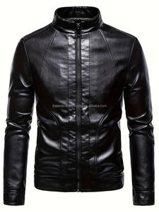 Meilleur prix sur mesure veste en cuir pour hommes nouvelle arrivée de vêtements pour hommes meilleure vente veste en cuir pour hommes tenue décontractée - Product Image 4