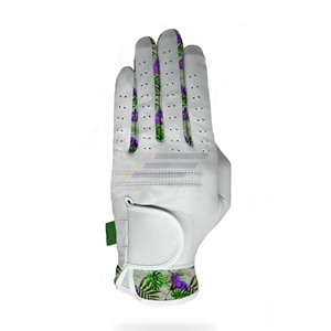 Gants de golf personnalisés OEM unisexes en cuir Cabretta respirant, ajustement flexible, accessoires de golf professionnels haute performance - Product Image 3