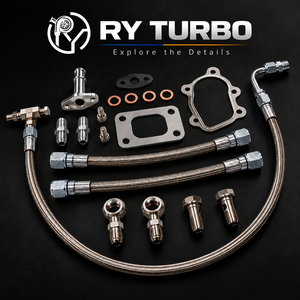 Nouveau kit de tuyauterie de turbocompresseur RY TURBO T25 pour importateurs de pièces automobiles fabriqué à Taïwan – Remplacement/Réparation - Product Image 1