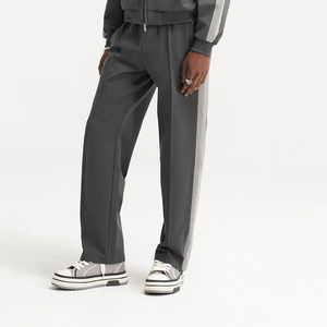 Custom Blank High Quality <b>Men's</b> <b>Wide</b> <b>Leg</b> Casual Sweat Pants Solid Color Regular Fit Lightweight Cotton <b>Trousers</b> - Product Image 5