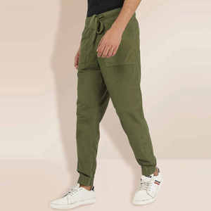 Pantalon cargo pour homme, pantalon utilitaire pratique avec tissu résistant et coupe confortable pour le travail et les sorties décontractées - Product Image 2