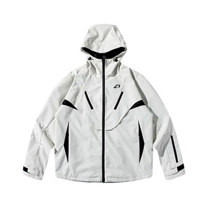 Veste coupe-vent à capuche de qualité supérieure unisexe, imperméable, pour l'extérieur, avec fermeture éclair, patchwork, vêtements techniques personnalisés, fabricant de vestes pour hommes OEM, USA - Product Image 5