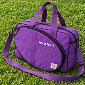 Bolsa para Raqueta de Squash con Logotipo Personalizado, Bolsillo Frontal Curvo con Cierre, Asas Superiores Dobles y Correa para el Hombro, Bolsa Personalizable - Product Image 1