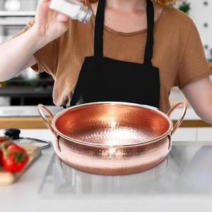 Olla de Cobre Martillado Hecha a Mano, Utensilio de Cocina Duradero, Cacerola Profesional para Restaurante, Hotel, Catering y Hogar - Product Image 2