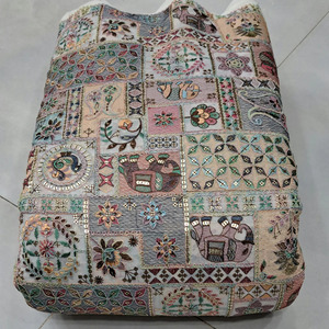 Tela de bordado malté, tela de algodón personalizada, tela de fantasía, telas textiles, tela de bordado, tela para abaya, tela para caftán, venta al por mayor - Product Image 5