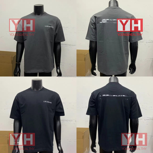 Vente en gros T-shirts imprimés gaufrés de haute qualité T-shirts en coton 260 Gsm Homme T-shirts blancs unis surdimensionnés poids lourd pour hommes - Product Image 5