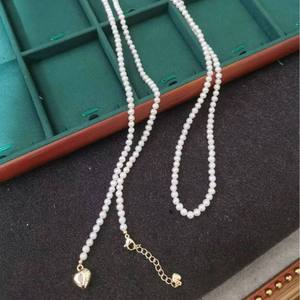 Collier en perles d'eau douce multicouche de créateur coréen 4-5 mm Chaîne de pull populaire Bijoux - Product Image 3