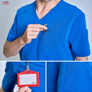 Uniformes Médicos de Alta Calidad en Algodón/PE/Spandex, Cómodos y Prácticos, Diseño Moderno para Salón de Belleza, Hospital, Fábrica de Uniformes FMF - Product Image 5