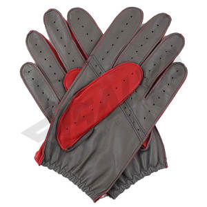 Gants de conduite en cuir OEM personnalisés pour hommes, antidérapants, respirants, en cuir PU de haute qualité - Product Image 4