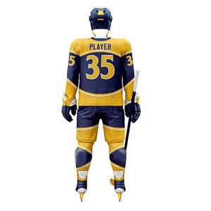 Ensemble d'uniformes de hockey sur glace pour hommes, confortable, élégant, tissu élastique, design respirant, coutures durables, KASHI FIGHT GEAR - Product Image 2