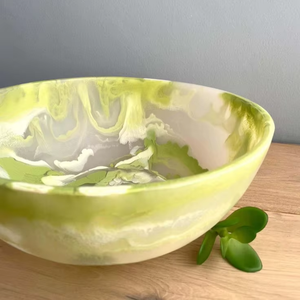 Bol de service traditionnel décoratif en résine, fait main et peint à la main, avec motif MODEL, pour table à manger, utilisation en restaurant - Product Image 1