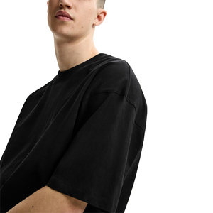 Camiseta Negra Extra Grande Personalizada para Hombre, Algodón Grueso, Ecológica, de Secado Rápido, Hombros Caídos, Corte Regular, Premium, Estilo Urbano - Product Image 4