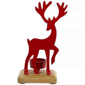 <b>Red</b> Deer Tea Light Holder Christmas Home Decoration <b>Candle</b> Stand - Product Image 3