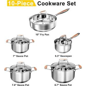 Juego de Woks Resistentes con Asas de Agarre Cómodo, Forma Redonda Profunda, Distribución Uniforme del Calor, Superficie de Cocción Duradera - Product Image 2