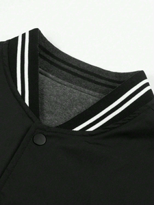 Hot Selling Men's Sporty Varsity <b>Jackets</b> with Stand Collar Customizable Design & Blank Sleeves-Premium Quality - Product Image 3