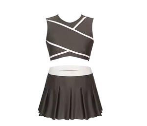 Tenue d'entraînement personnalisée pour cheerleading, fabriquée au Pakistan, créez votre propre uniforme d'équipe, uniforme de cheerleading en tissu doux - Product Image 4