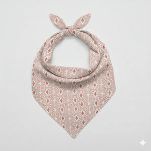 Pañuelo Bandana de Algodón Orgánico con Estampado a Mano, Hecho en India, Suave, para Cabeza o Cuello, Venta al por Mayor para Mujer - Product Image 1
